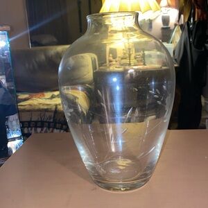 Princess House Heritage Clear Crystal Vase 10” tall